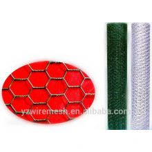 Malha de arame hexagonal de PVC / malha de arame hexagonal galvanizado / malha de arame hexagonal preto